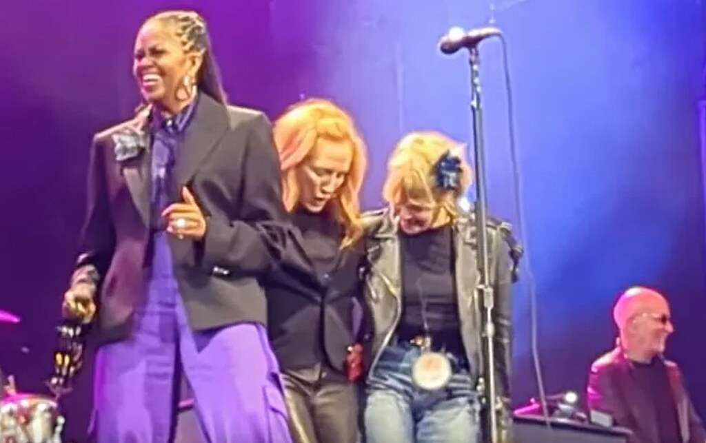 Michelle Obamová, Patti Scialfová a Kate Capshawová vystoupily spole�n� na...