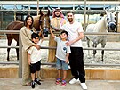 Lionel Messi s rodinou na návtv Saúdské Arábie.