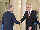 Premiér Petr Fiala (ODS) uvedl do funkce ministra kolství Mikuláe Beka...
