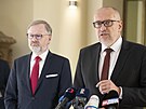 Premiér Petr Fiala (ODS) uvedl do funkce ministra kolství Mikuláe Beka...