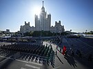 Rutí vojáci pochodují na Rudé námstí v Moskv na vojenskou pehlídku ke Dni...