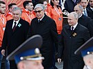 Ruský prezident Vladimir Putin, kazaský prezident Kasym-omart Tokajev a...