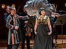 Cecilia Bartoliová jako Händelova Kleopatra na koncert v praském Obecním dom