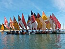 Plachetnice, kter� se na slavnostech Navalis uk�ou v Praze.