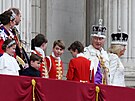 Princezna Kate a princ William s dtmi, král Karel III. a královna Camilla na...