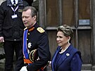 Lucemburský velkovévoda Henri a velkovévodkyn Maria Teresa na korunovaci...