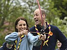 Princezna Kate a princ William na akci v rámci oslav korunovace krále Karla...