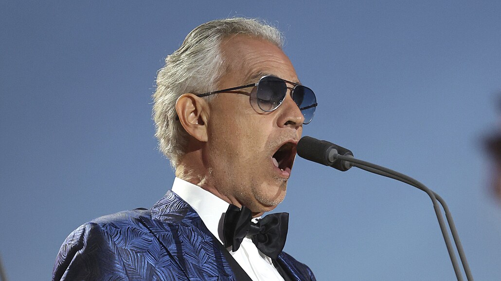 Andrea Bocelli na koncert� v rámci oslav korunovace krále Karla III. (Windsor,...