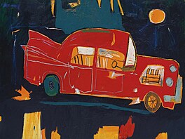 Jean-Michel Basquiat: Rezavé ervené auto v Kuau (1984)