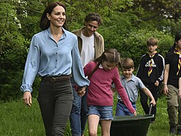 Princezna Kate, princezna Charlotte a princ Louis na akci v rámci oslav...