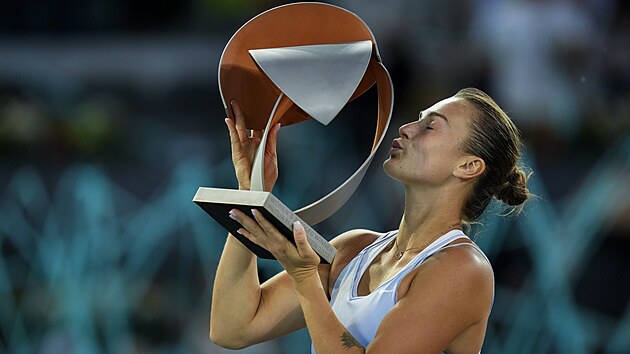 Aryna Sabalenkov, vtzka turnaje v Madridu