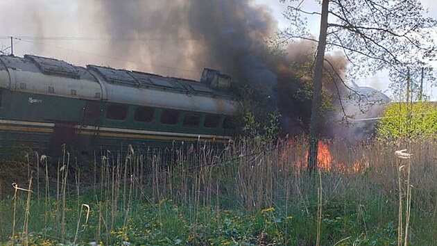 V Brjansku vykolejil vlak i v pondělí. (1. května 2023)