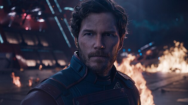 Chris Pratt jako Star-Lord ve filmu Strci Galaxie: Volume 3