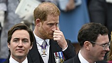 Britský princ Harry, vévoda ze Sussexu, opoutí Westminsterské opatství po...