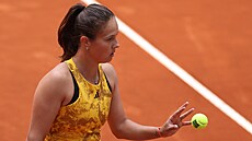 Ruská tenistka Darja Kasatkinová na turnaji v Madridu