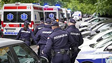 St�elba ve �kole v srbském hlavním m�st� B�lehradu (3. kv�tna 2023)