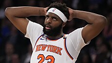 Mitchell Robinson z New York Knicks je zklamaný.