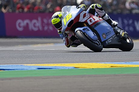 eský jezdec Filip Sala bhem závodu v Le Mans ve Francii.