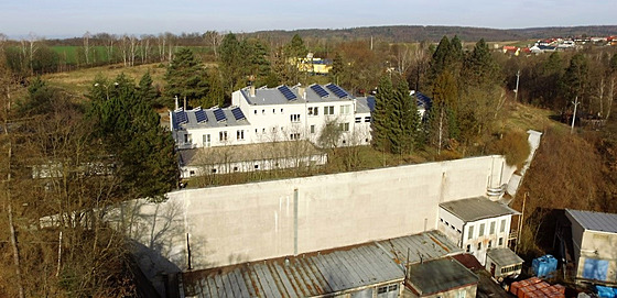 Vnitní prostory vojenského bunkru v Páslavicích u Olomouce, který byl...