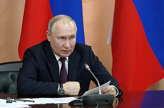 Ruský prezident Vladimir Putin na zasedání Rady pro mezinárodní otázky (19....
