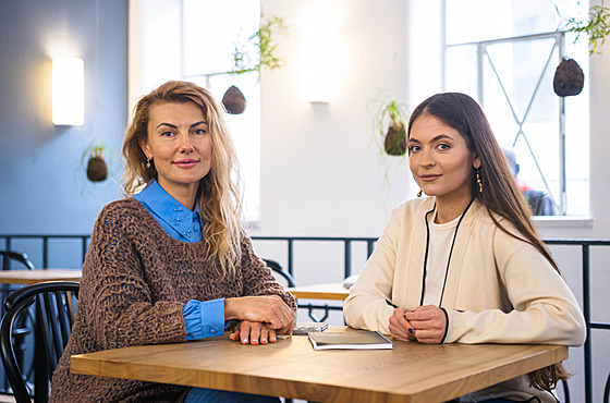 Podnikatelky Ksenija Konovalovová a Olena urakivská