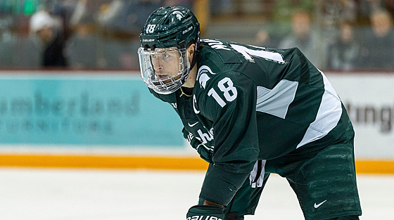 Miroslav Mucha v dresu týmu Michigan State Spartans.