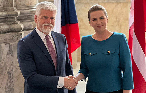 eský prezident Petr Pavel se v Kodani seel s dánskou premiérkou Mette...