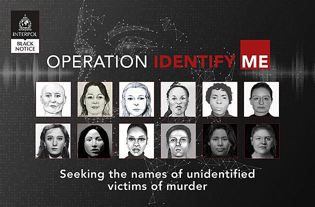 Operace Identifikuj mě. Interpol pátrá po jménech zavražděných žen