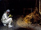 Artur Kornjev u Sloní nohy v ernobylu v druhé polovin 90. let