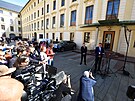 Ministr financí Zbynk Stanjura na tiskové konferenci po setkání s prezidentem...