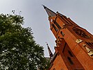 erven kostel na td Svobody v Olomouci slouil tamn Vdeck knihovn jako...