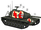 Americký tký tank M103 ml ptilennou osádku
