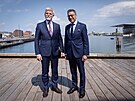 Prezident Petr Pavel se pi návtv Kodan setkal s bývalým dánským premiérem...