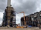 Demolice Elektr�rny Prun��ov I. pomalu kon��