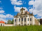 Barokn prel od architekta Jana Blaeje Santiniho-Aichla na zmeckm kostele...