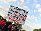 Arménská demonstrace v Paíi na památku genocidy (24. dubna 2023)