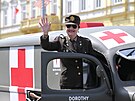 Tradiní Convoy of Liberty, jízda historických vojenských vozidel centrem Plzn...