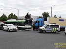 Dopravn nehoda v Plzni, kamion nedal pednost trolejbusu. Zranila se v nm...