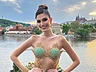Svtová Miss Grand International 2022 Isabella Meninová na návtv Prahy