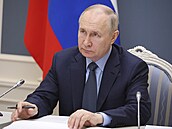 Ruský prezident Vladimir Putin v Moskvě (18. května 2023)