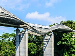 Henderson Waves Bridge v Singapuru je nejvyí pí most v Singapuru s...