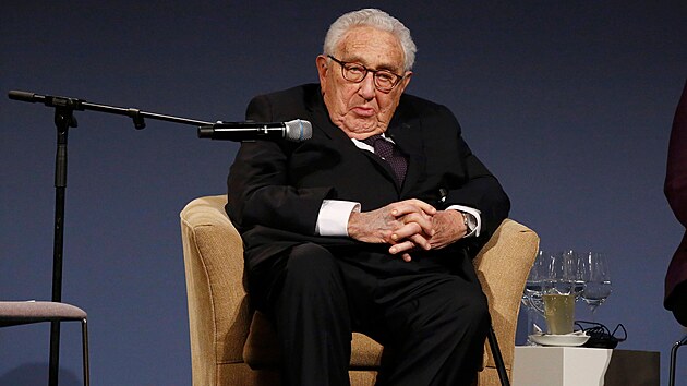 Bývalý americký ministr zahraničí Henry Kissinger na konferenci v Berlíně (21. ledna 2020)