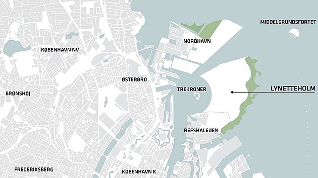 Uml ostrov Lynetteholm m vzniknout na severovchod Kodan.