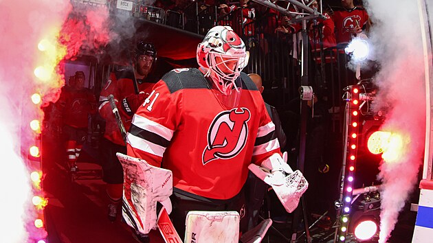 Vtek Vanek z New Jersey Devils m na ledovou plochu.