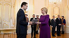 Slovenská prezidentka Zuzana Čaputová jmenovala Ľudovíta Ódora premiérem. (15....