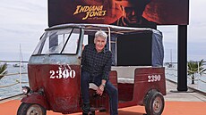 Herec Harrison Ford a na festivalu v Cannes před premiérou pátého dílu o...
