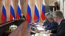 Ruský prezident Vladimir Putin na zasedání Rady pro mezinárodní otázky (19....