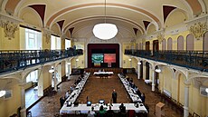 Zasedání d��ínského zastupitelstva