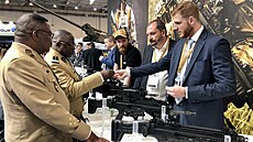 Veletrh obranných technologií DEFEA 2023 v �eckých Aténách. Expozice �eského...