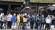 P�ehlídka parních lokomotiv v muzeu �D v Lu�né u Rakovníka (13. kv�tna 2023)